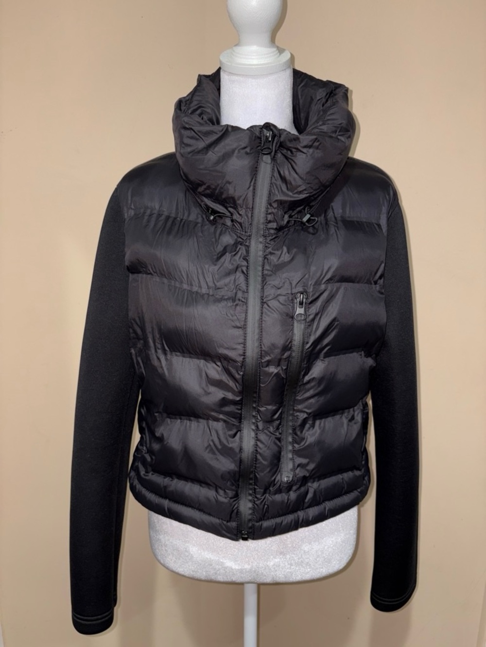 Zara Black Quilted Puffer Jacket